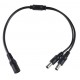 Conector Hembra 2.1 /doble Macho 2.0 con cable